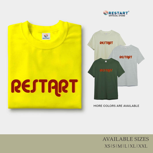 Restart Official  Retro Logo  Graphic Tee Vol.2 Tshirt Shirts Tee t-shirt Shirts for Men Vintage